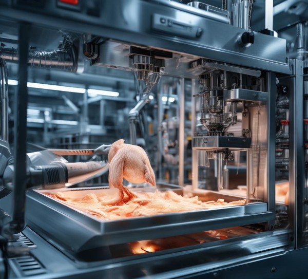 雄泽机械食品机械设备切鸡技术解析与应用前景